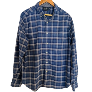 Men’s Nautica XL Blue Plaid Long Sleeve Shirt